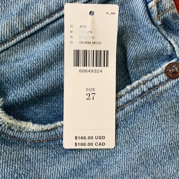 SOLD// NWT Agolde Toni Straight Slim Jeans - Picture 5 of 6